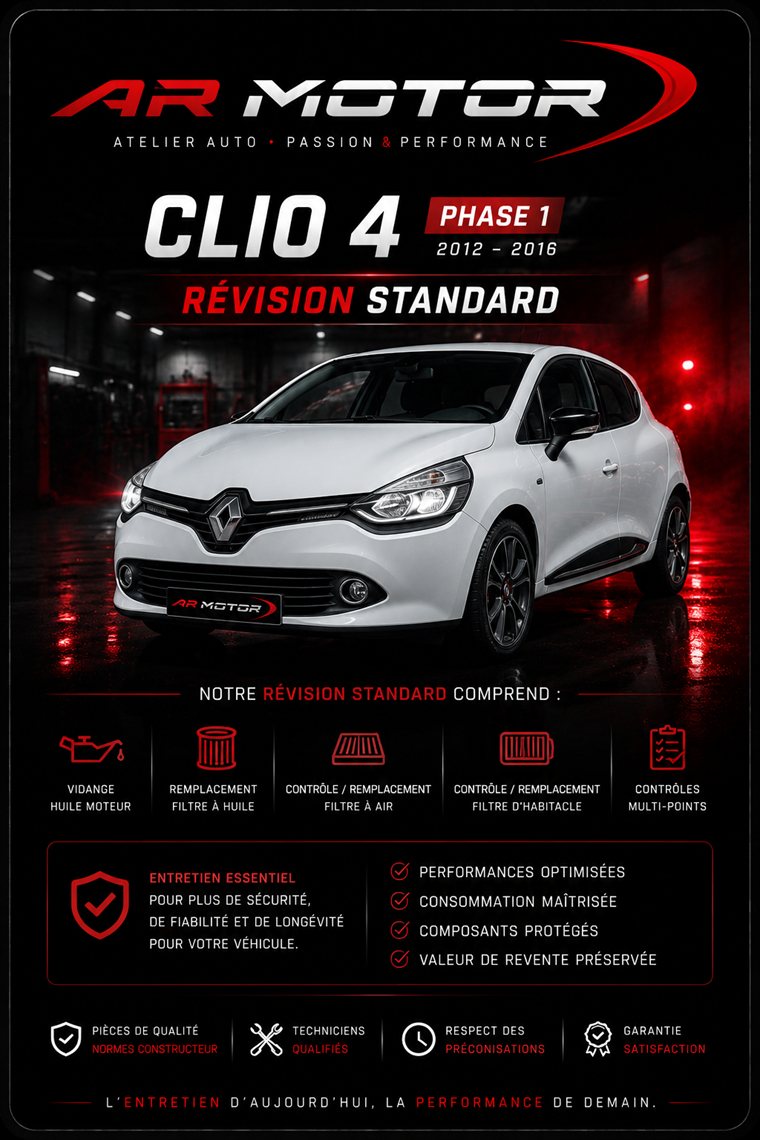 Révision complète Renault Clio 4